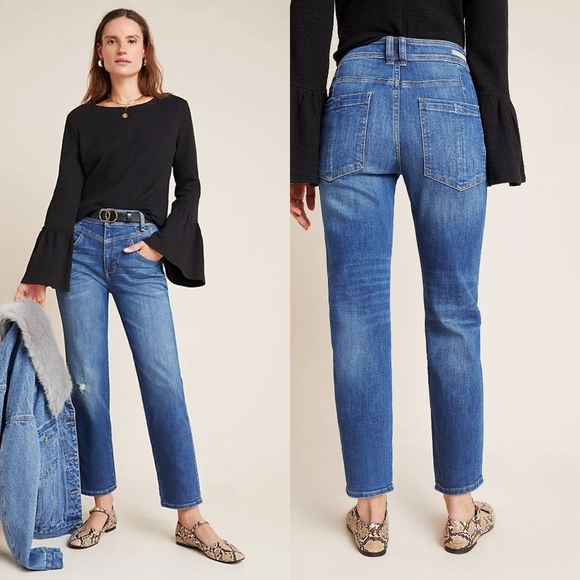 Anthropologie Denim - Anthropologie Ultra High Rise Seamed Straight Jean